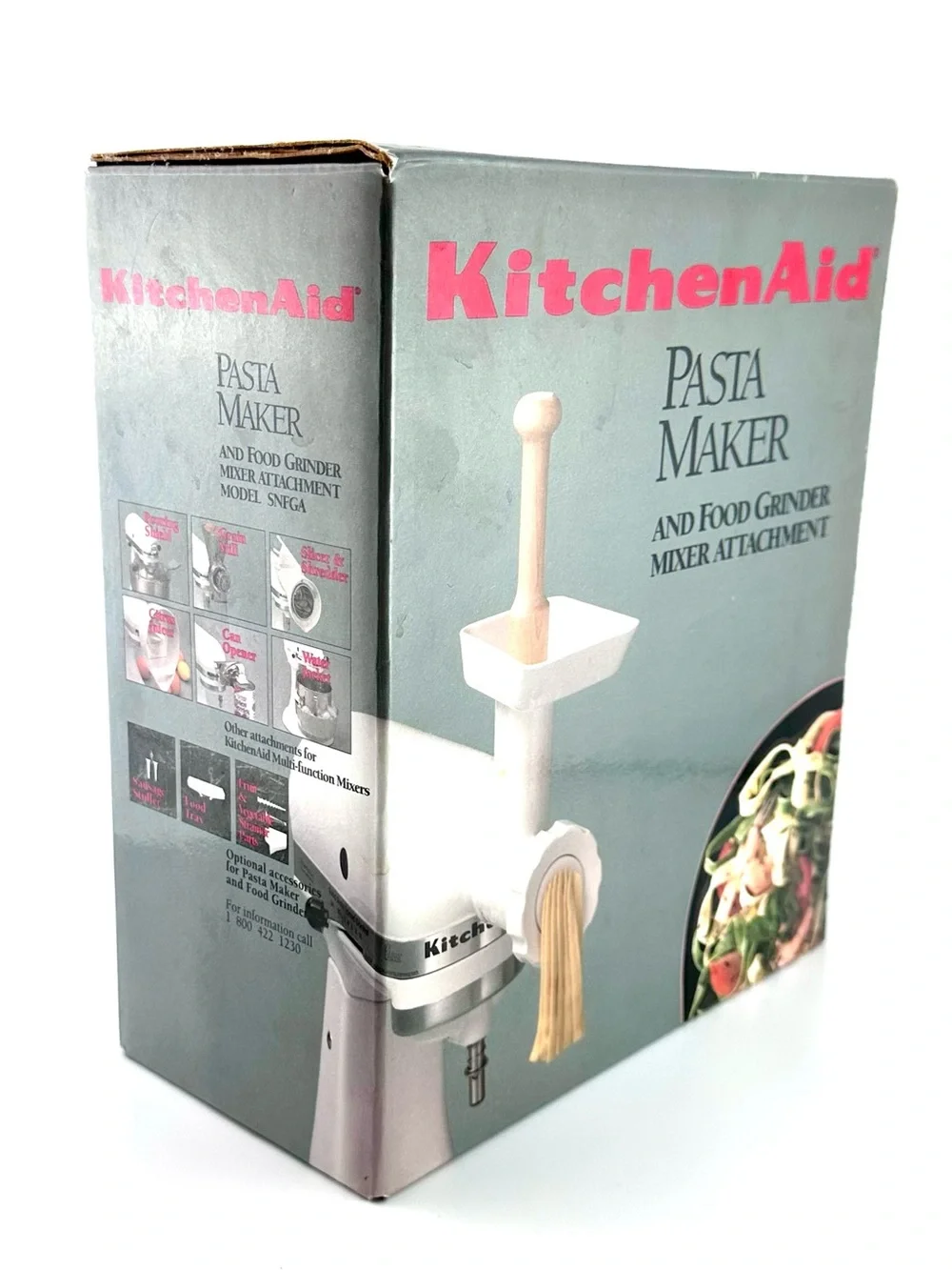 Vintage KitchenAid Pasta Maker Food Grinder Mixer Attachment Boxed